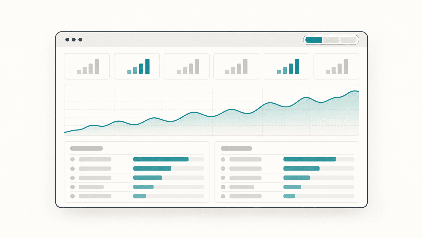 The Analytics overview: six totals, a daily activity chart and tables of top pages and traffic sources.